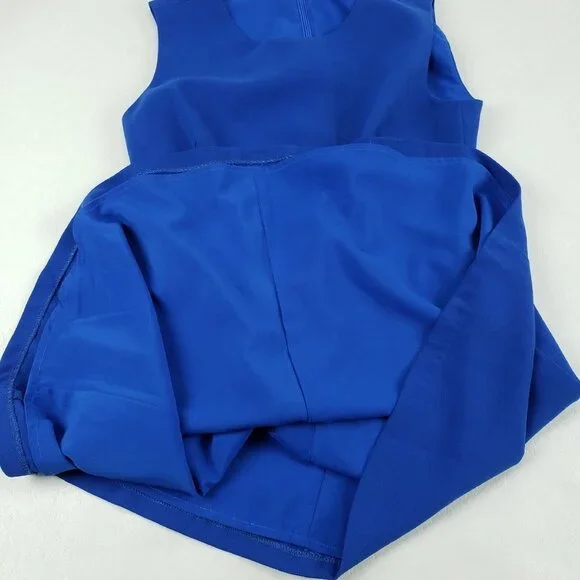 Chelsea 28 Cutout Sleeveless Dress Blue Womens XS Fit Flare Party Lined Mini - Picture 8 of 12